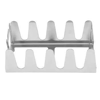 Стойка для барбекю из нержавеющей стали, портативный многофункциональный гриль-ребер для дома, двора, кемпинга на открытом воздухе