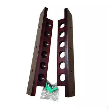 Стойка для бильярдных киев 6 Pool Wall Professional Mount Stick Holder чёрный