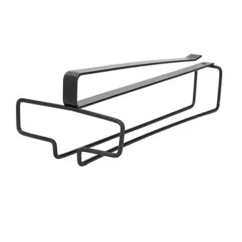 Стойка для бокалов для вина, железная, экономящая место, прочная несущая конструкция под шкафом, держатель для бокалов для вина, вешалка для хранения