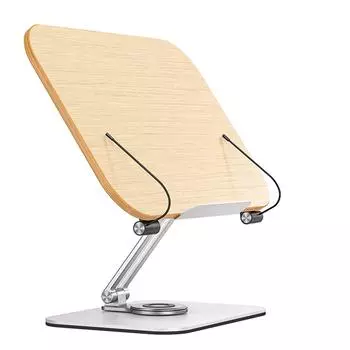 Стойка для чтения с вращением на 360 градусов, прочная несущая способность, подставка для планшета из алюминиевого сплава для студентов