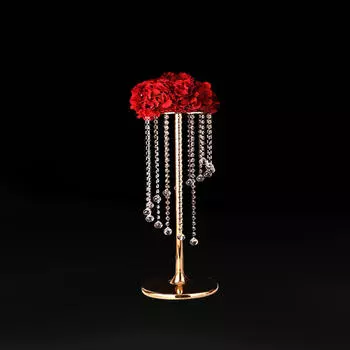 Стойка для цветочных композиций для церемоний и торжеств 15cmx20cmx50cm серебряный