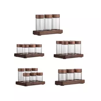 Стойка для демонстрации кофейных зерен с герметичной крышкой, герметичные контейнеры для хранения кофе, стеклянные витрины для магазинов, столешниц, кухни