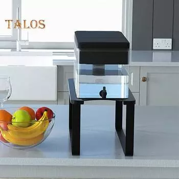 Стойка для диспенсера для воды, простая установка, многоразовый, практичный кронштейн для фильтра для воды, полка для шкафа, офисные принадлежности чёрный