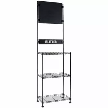 Стойка для дротиков BLITZER. Стальная стойка размером 202 x 61 x 36. Удобный держатель для дротиков. Большой и стабильный регулятор, который не мешает работе. чёрный