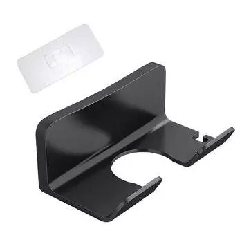 Стойка для фена с защитой от трещин, большая вместимость, держит в чистоте, не оставляет следов, сильная клейкость, держатель для выпрямителя, принадлежности для ванной комнаты A белый