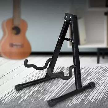 Стойка для гитары A-образная с мягкими ручками, легкая, прочная, портативная, устойчивая, электрическая Black A rack