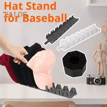 Стойка для хранения бейсболок, органайзер для шляп, складная конструкция, легкая, портативная, силиконовая стойка для бейсболок серый
