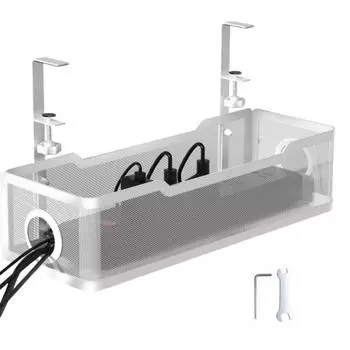 Стойка для хранения Большая вместимость Прочная несущая способность Простая установка Крепление с зажимом Управление проводами Органайзер для шнура под столом