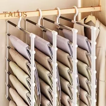 Стойка для хранения брюк и вешалки для брюк, прочная, легко устанавливаемая, многофункциональная, органайзер для шкафа, стойка для брюк и вешалки для брюк A