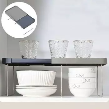 Стойка для хранения бутылок с приправами из нержавеющей стали, многофункциональная кухонная полка-органайзер для посуды серый/синий