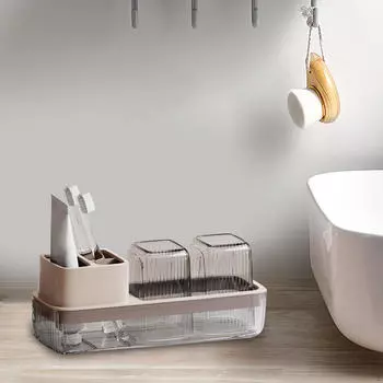 Стойка для хранения чашек для зубных щеток, чашки, прочный органайзер для ванной комнаты, простой в использовании, практичный