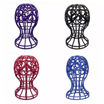 Стойка для хранения, держатель для шапки, 4-цветная подставка для парика, аксессуары для парика, пластиковая подставка для парика розы красного