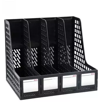 Стойка для хранения файлов с четырьмя звеньями - Управление офисными файлами Four-link серый