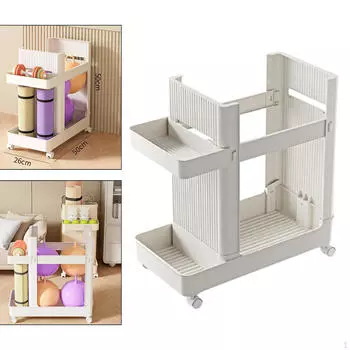 Стойка для хранения коврика для йоги, экономия места, тележка, угловая полка, домашний тренажерный зал, фитнес