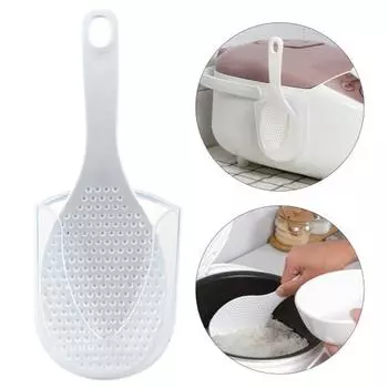 Стойка для хранения ложек для риса, устойчивая к трещинам, прочная конструкция с присоской, удобная для широкого применения, настенная, простая в установке подставка для хранения ложек белый