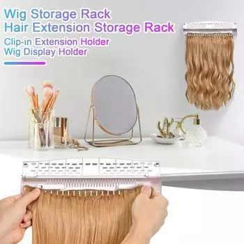 Стойка для хранения париков, держатель для наращивания волос на заколках и лентах, безопасный чёрный