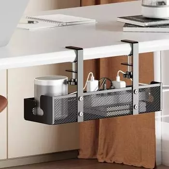 Стойка для хранения проводов на столе, не требующая сверления, органайзер для проводов под столом, металлическая сетка, ящик для укладки проводов, держатель для проводов с высокой грузоподъемностью