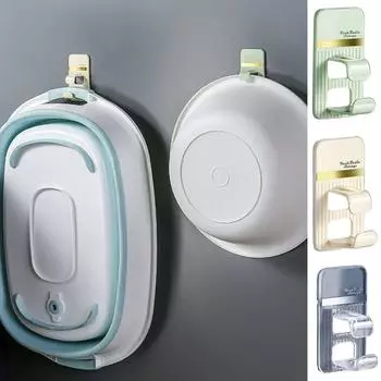 Стойка для хранения раковины без проколов, настенный крючок для раковины, модный держатель для раковины, ванная комната бежевый