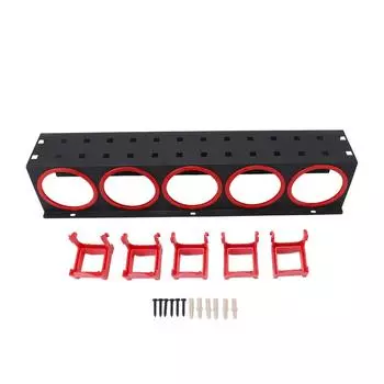 Стойка для хранения распылительных баллончиков, настенный органайзер для бутылок в гараже с 5 пластиковыми крючками для подвешивания, уборка