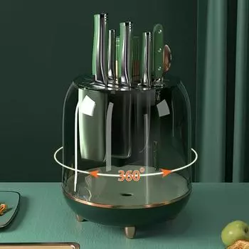 Стойка для хранения режущих инструментов Съемная, сохраняет чистоту, быстро сливает воду, полезная многофункциональная обеденная принадлежность для ежедневного использования. белый