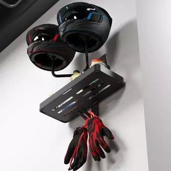 Стойка для хранения шлема, защитный держатель для шлема для скутера, перчаток, рюкзаков, настенное крепление для шлема мотоцикла, аксессуары для мотоцикла