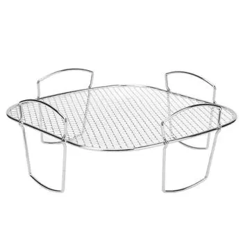 Стойка для картофеля фри из нержавеющей стали, антипадающая, для духовки, полка для охлаждения, держатель для домашней кухни, барбекю