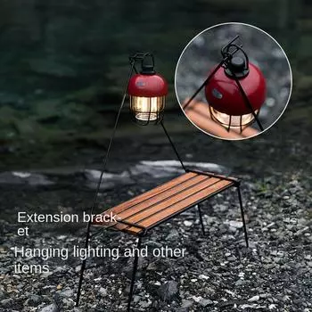 Стойка для кемпинга на открытом воздухе, красивая, практичная, из нержавеющей стали 304, из дерева Sabilli, складная, съемная, для семейного пикника, небольшая, столовая серебряный