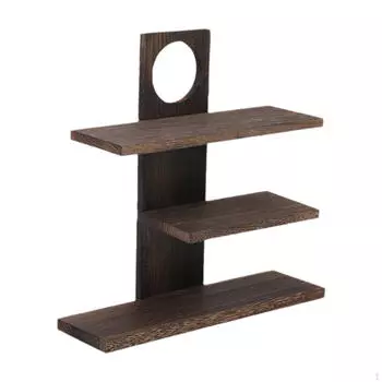 Стойка для кофейных чашек, органайзер для чайного сервиза, деревянная настольная подставка для украшений коричневый