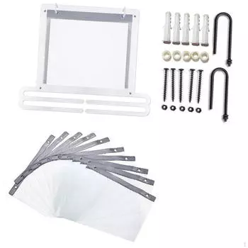 Стойка для медалей для бега, медалей с винтами и местом для хранения, гимнастики, плавания белый