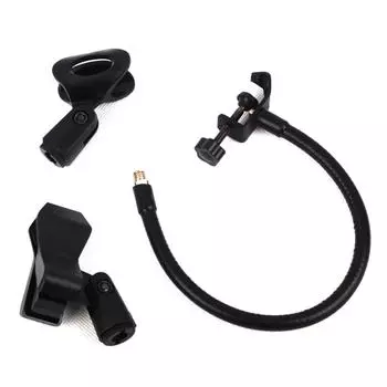 Стойка для микрофона на столе из железа, универсальные полки для шлангов с прочным настольным зажимом для микрофона