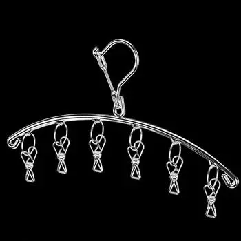 Стойка для носков из цельной нержавеющей стали Arc 6 Clip, сушилка для носков, зажим для носков