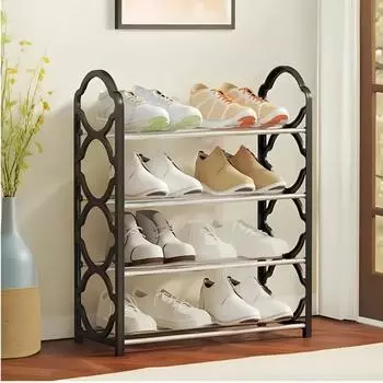 Стойка для обуви, дверная полка для обуви, органайзеры для обуви большой емкости, экономия места, простой пластиковый органайзер и хранение обуви розовый