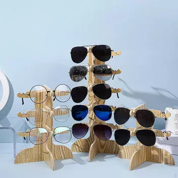 Стойка для очков Подставка для очков Экономия места Практическое хранение очков 19cmx18cm