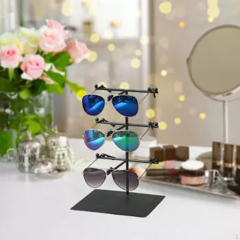 Стойка для очков Подставка для очков Металлическая оправа Съемный держатель для солнцезащитных очков Очки 18cmx13cmx27cm