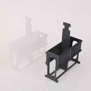 Стойка для окрашивания стекол микроскопа на 24 ячейки, набор тарелок для окрашивания стекол