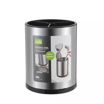 Стойка для палочек из нержавеющей стали, высококачественная корзина для палочек, кухонная лопатка, ложка, ведро для хранения столовых приборов