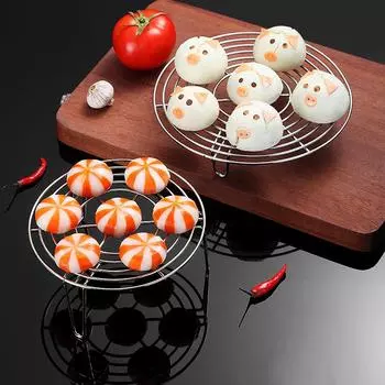 Стойка для пароварки из нержавеющей стали 304 Многофункциональная кастрюля Поднос для варки на пару Пельмени Яйца Подставка для гриля Кухонная посуда Кухонные принадлежности 18cm