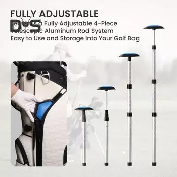 Стойка для поддержки сумки для гольфа Растягивающаяся дорожная сумка для гольфа Стержень для поддержки неподвижной руки Защита клюшки для гольфа Аксессуары для сумки для гольфа чёрный