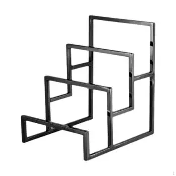 Стойка для показа кошельков, 3 уровня, стильный держатель для клатча, подъемная стойка из нержавеющей стали, сумка для