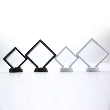 Стойка для показа памятных монет Bitcoin из гофрированного металла 90*90mm чёрный