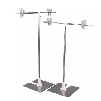 Стойка для показа постеров Т-образная рамка для фона Рекламный держатель для клипов Реквизит для видеосъемки Аксессуары для фотосъемки Подставка для фона as the picture