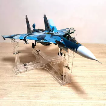 Стойка для покраски распылением модели самолета, акриловый держатель для показа самолетов в хобби 25.5cmx18.5cm