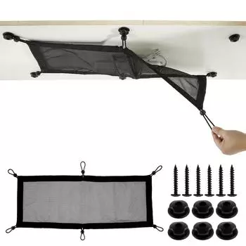 Стойка для проводов под столом, большая вместимость, гибкая и регулируемая, подходит для домашнего офисного рабочего места