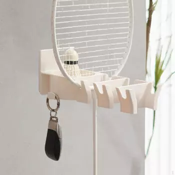 Стойка для ракеток Держатель для дисплея ракеток для пинг-понга Настенное крепление Вешалка для скакалки Хранение ракеток для бадминтона