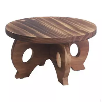 Стойка для растений, деревянная подставка для цветочных горшков в доме и офисе коричневый