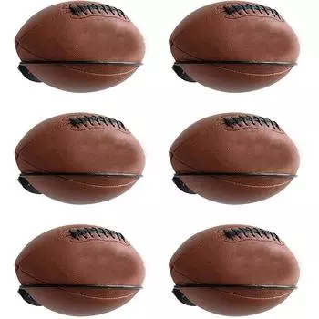 Стойка для регбийных мячей, стальной футбольный мяч, баскетбольный мяч, настенный дисплей для хранения спортивных мячей, экономящий место, настенная стойка для гостиной, спальни чёрный