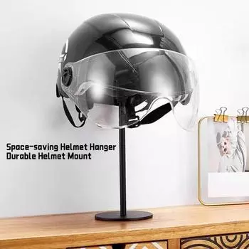 Стойка для шлема мотоцикла, вешалка для шлема, стойка, прочное несущее настенное крепление, вращающееся на 180 градусов, металлический держатель для шлема мотоцикла B