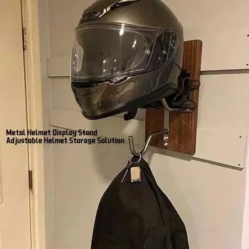 Стойка для шлема мотоцикла, вешалка для шлема, стойка с прочным несущим настенным креплением на 180 градусов B
