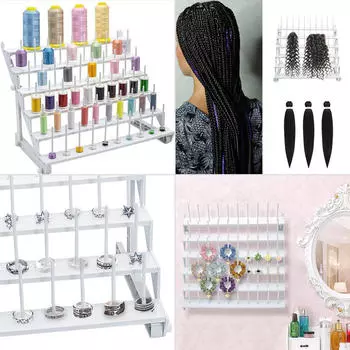 Стойка для швейных ниток, 60 катушек, прочный держатель для хранения, органайзер для