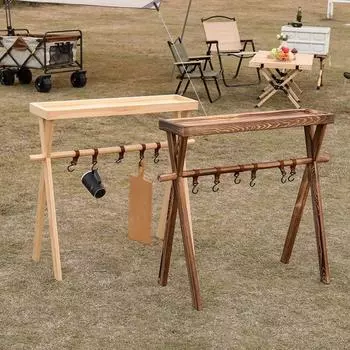 Стойка для специй для кемпинга на открытом воздухе, экономит место, переносной складной держатель для приправ, съемная простая подставка для цветов на балконе, полка для барбекю